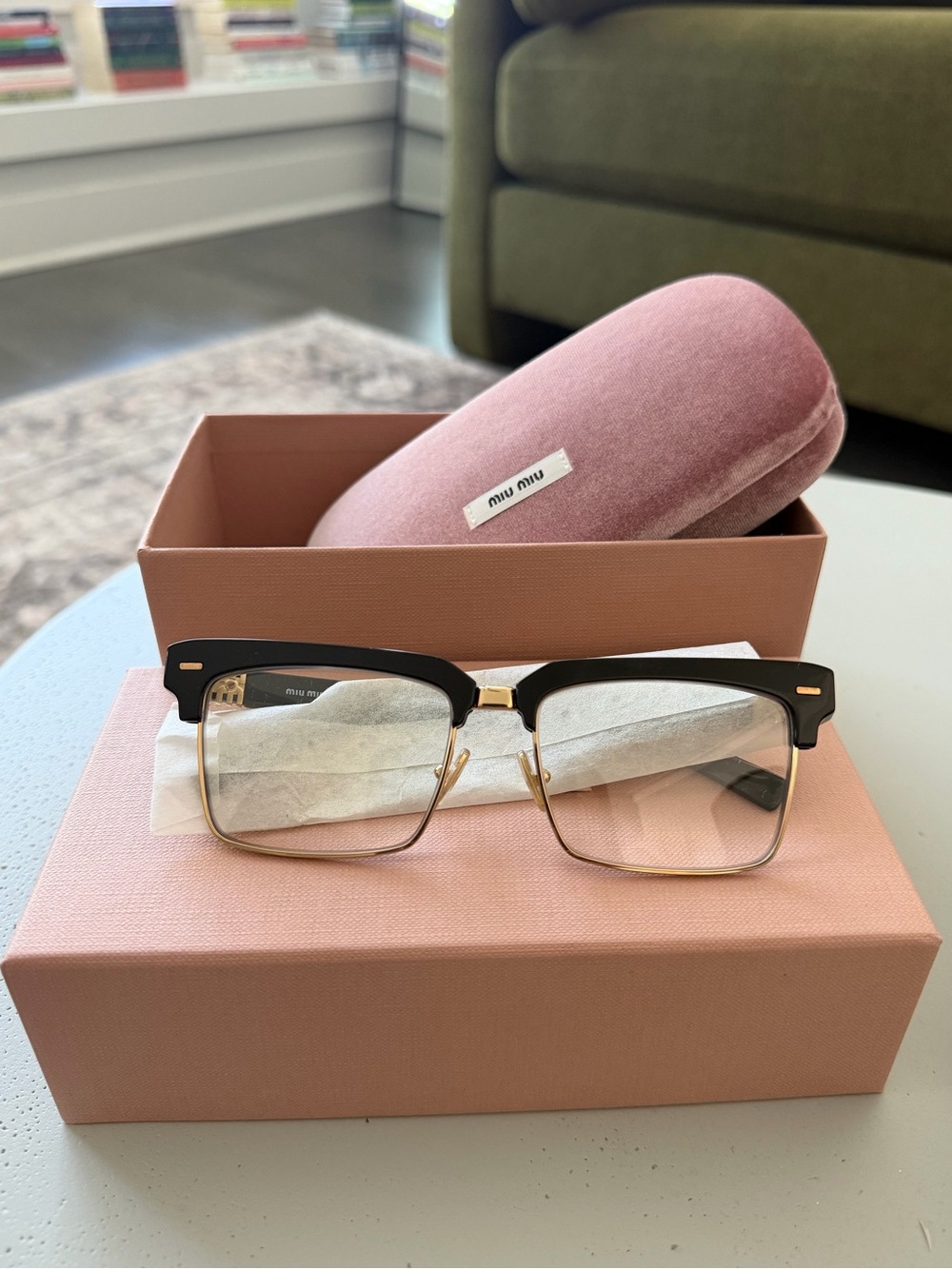Miu Miu Black Runway Glasses